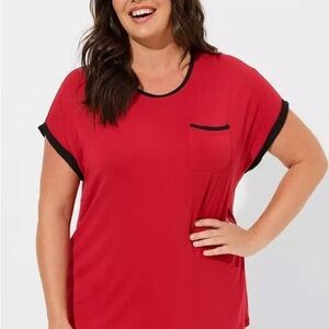 Torrid Super Soft Bamboo Jersey Short Sleeve Sleep Tee